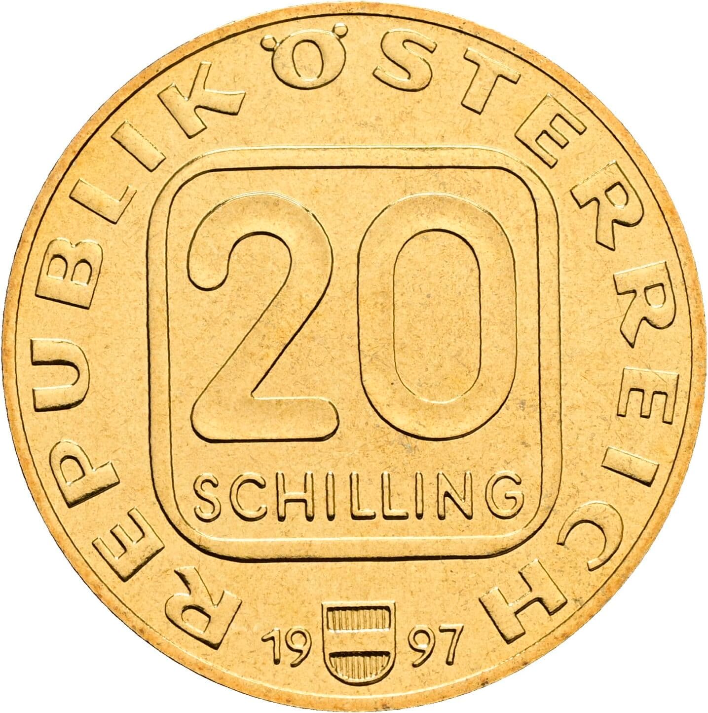 20 Schilling 1997 – Vorderseite