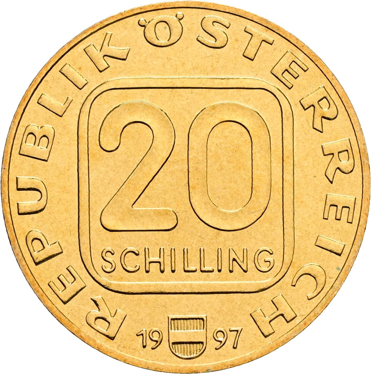 20 Schilling 1997 – Vorderseite