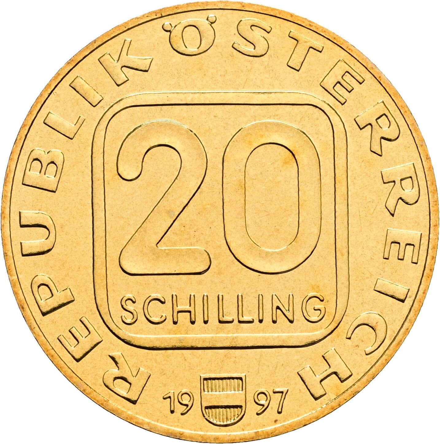 20 Schilling 1997 – Vorderseite