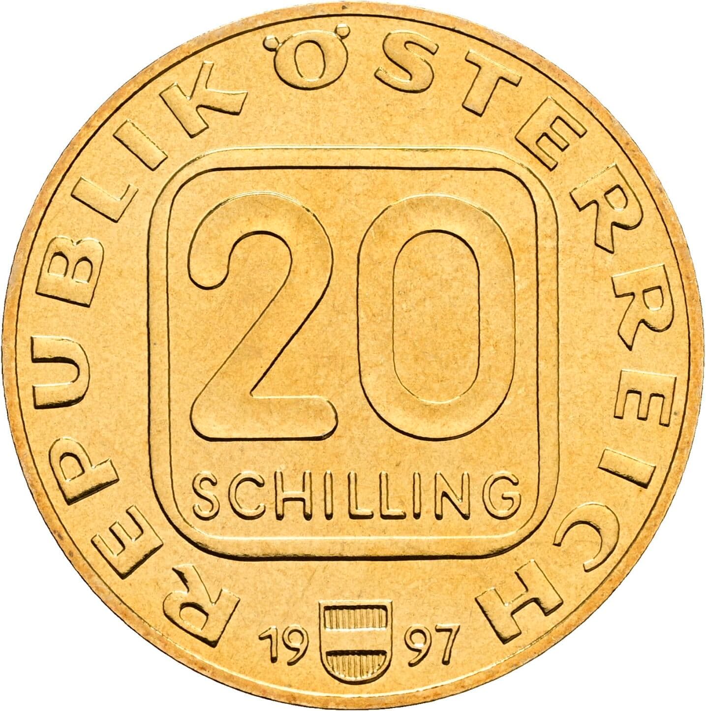 20 Schilling 1997 – Vorderseite