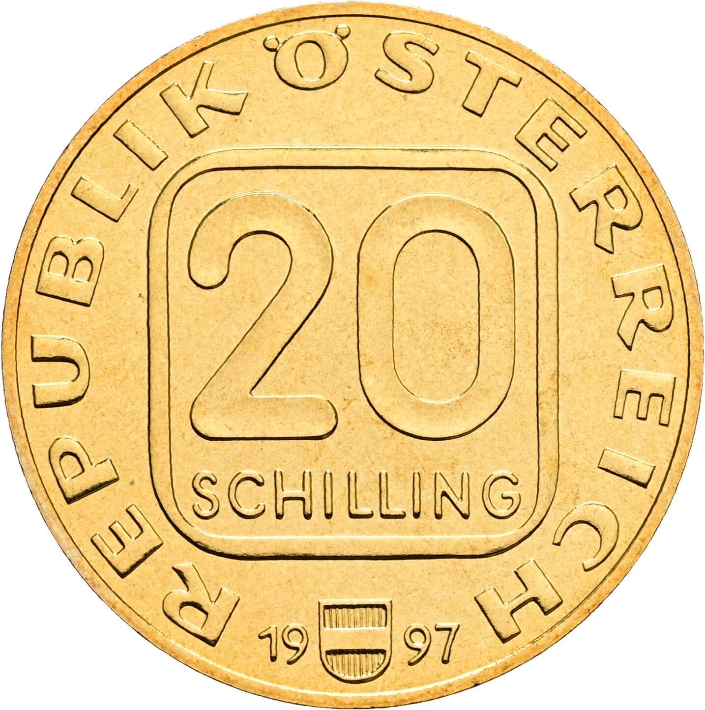 20 Schilling 1997 – Vorderseite