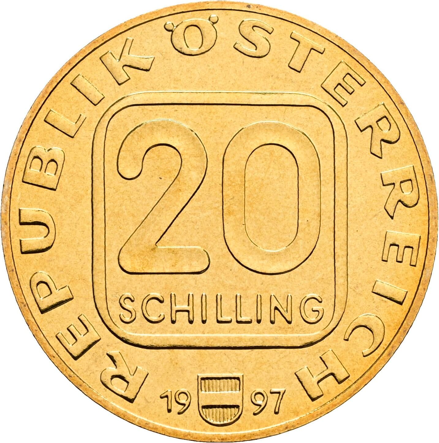 20 Schilling 1997 – Vorderseite