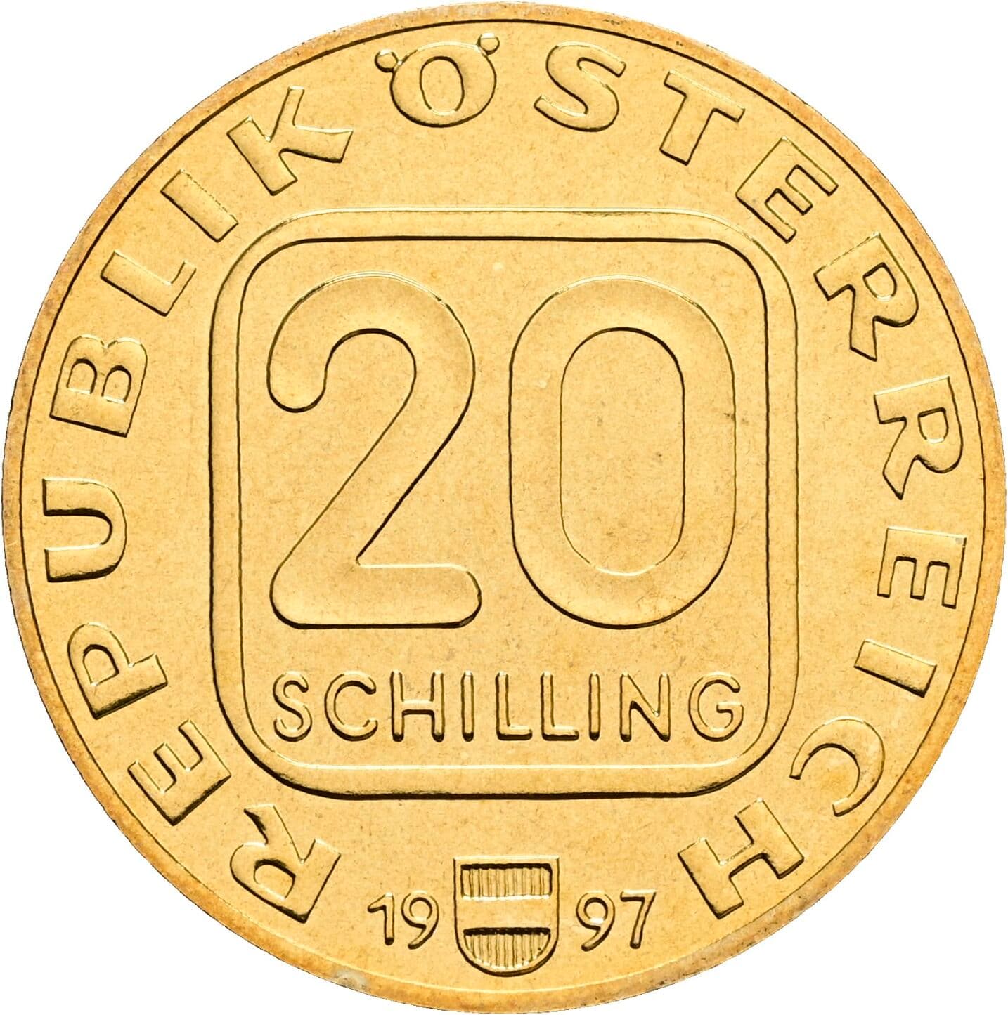 20 Schilling 1997 – Vorderseite