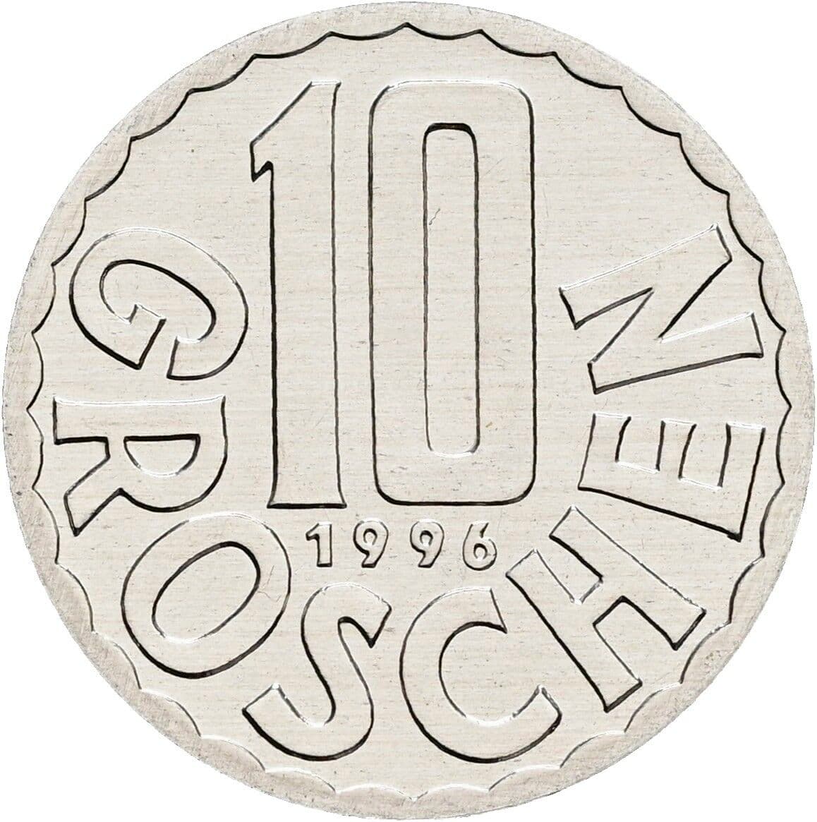 10 Groschen 1996 – Vorderseite