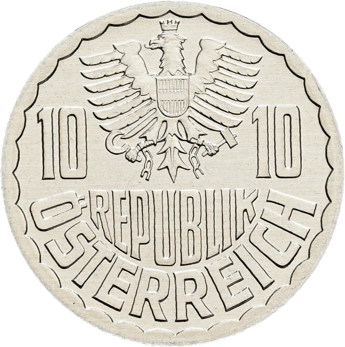 10 Groschen 1996 – Rückseite