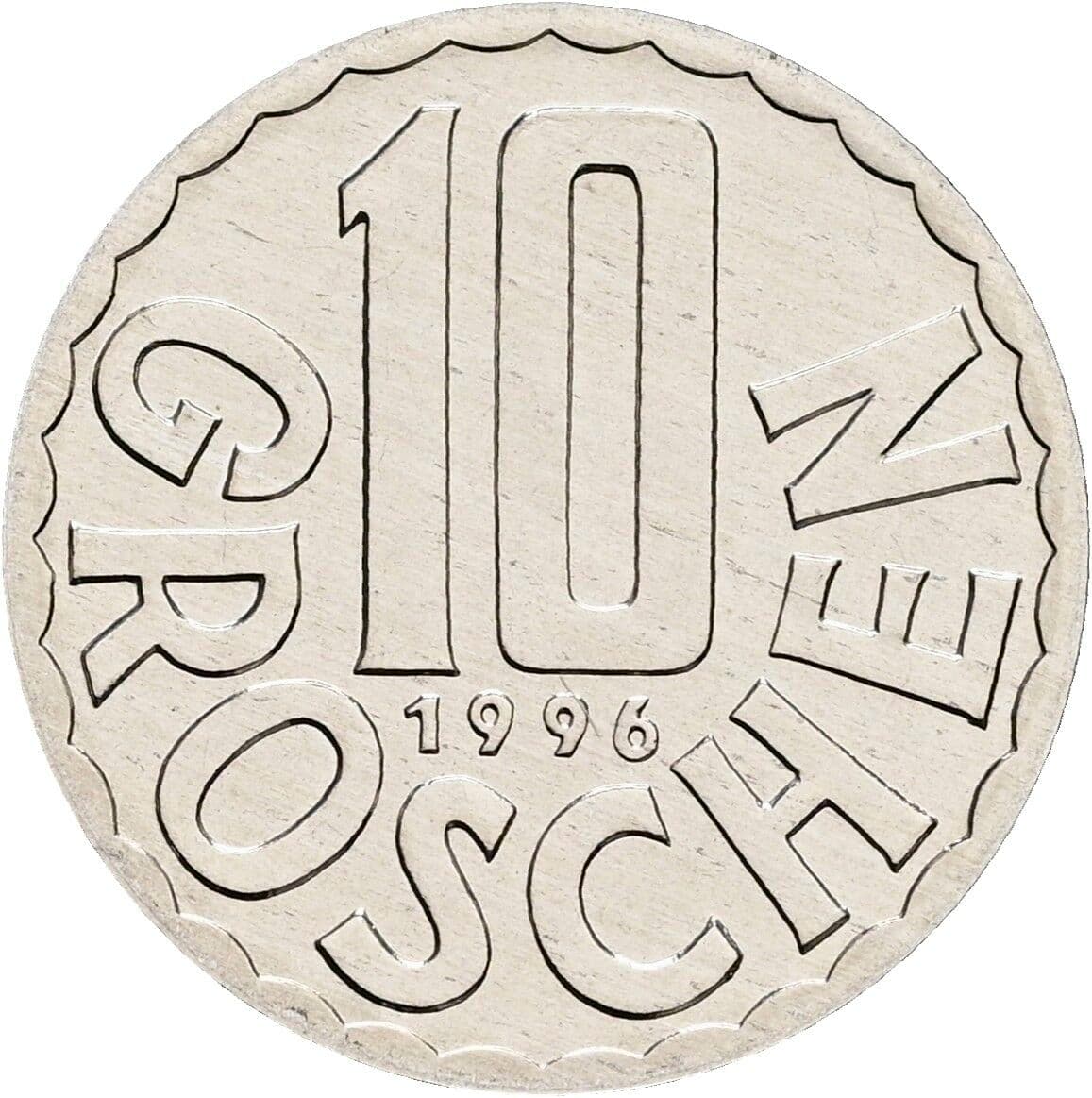 10 Groschen 1996 – Vorderseite