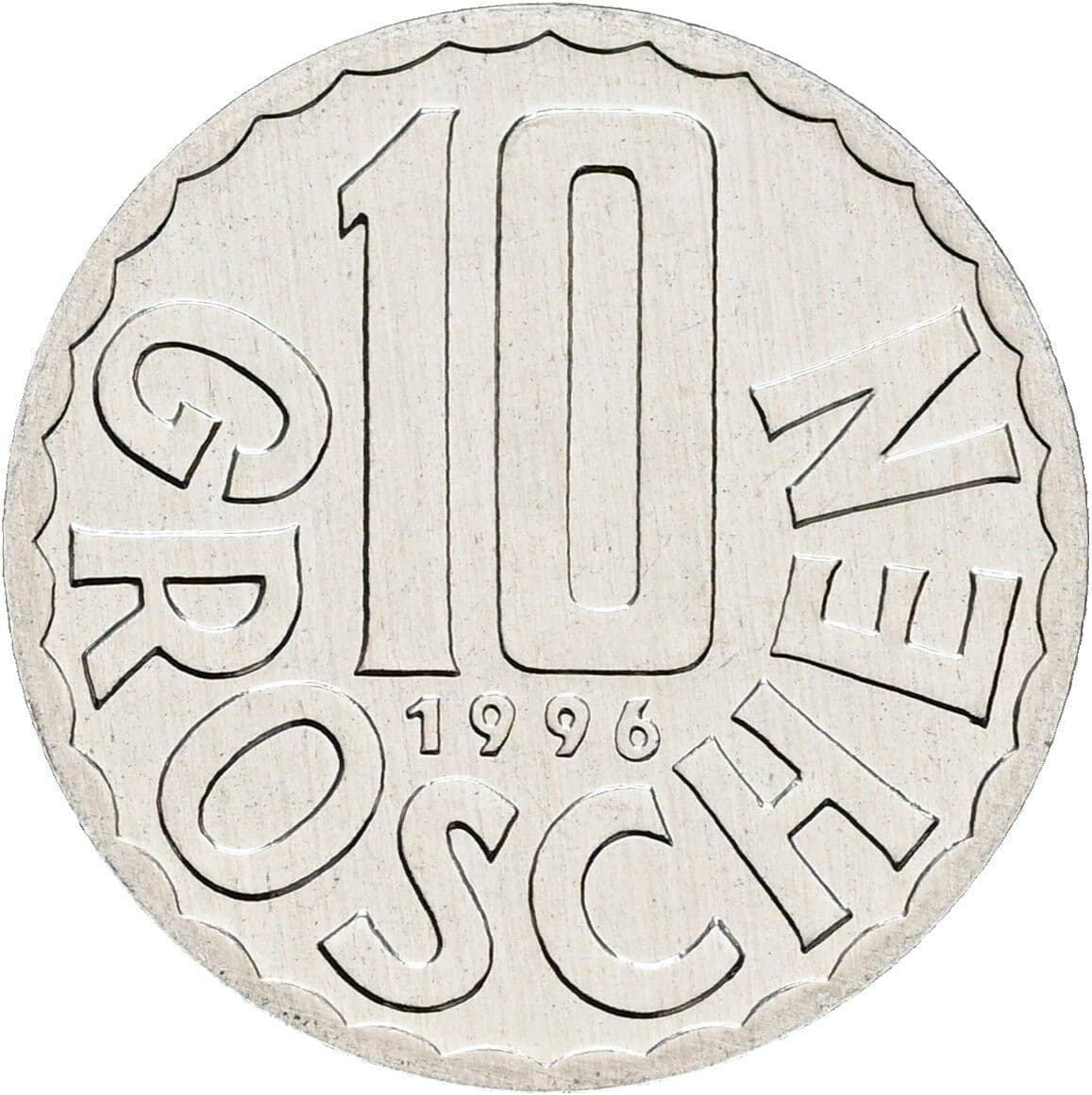 10 Groschen 1996 – Vorderseite