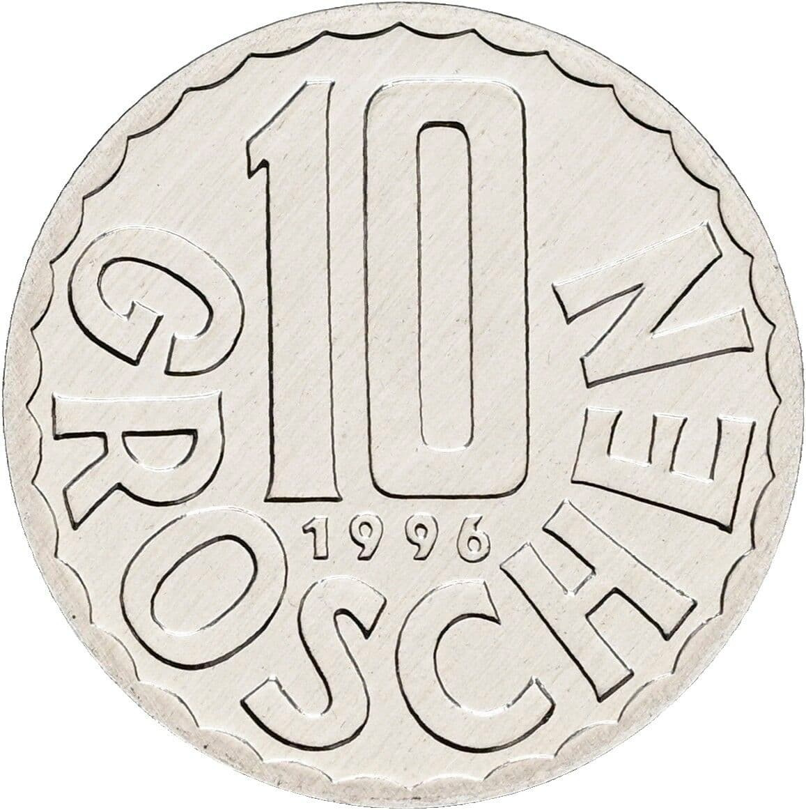 10 Groschen 1996 – Vorderseite