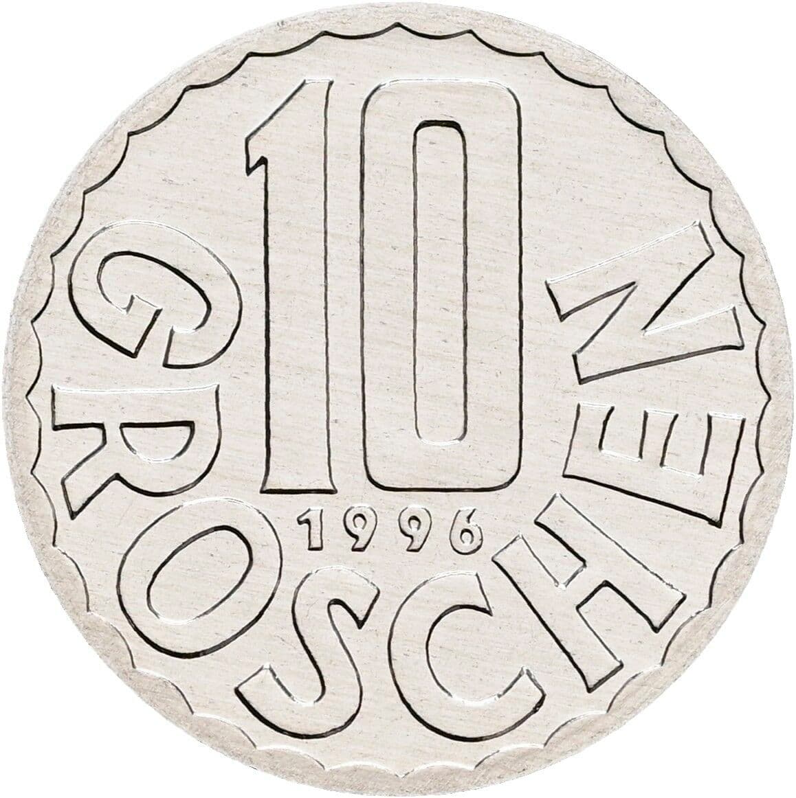 10 Groschen 1996 – Vorderseite