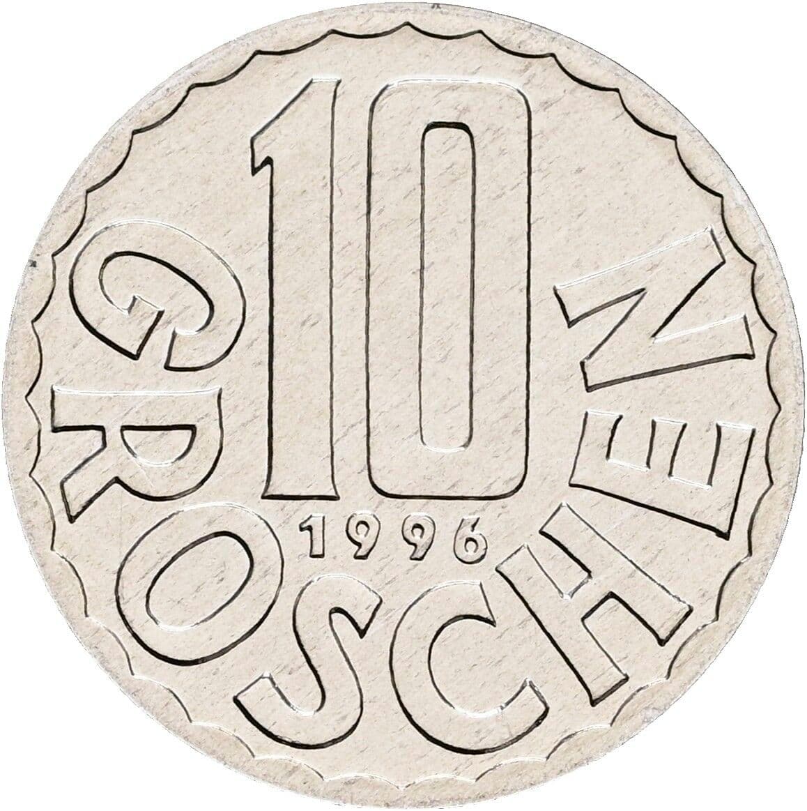 10 Groschen 1996 – Vorderseite