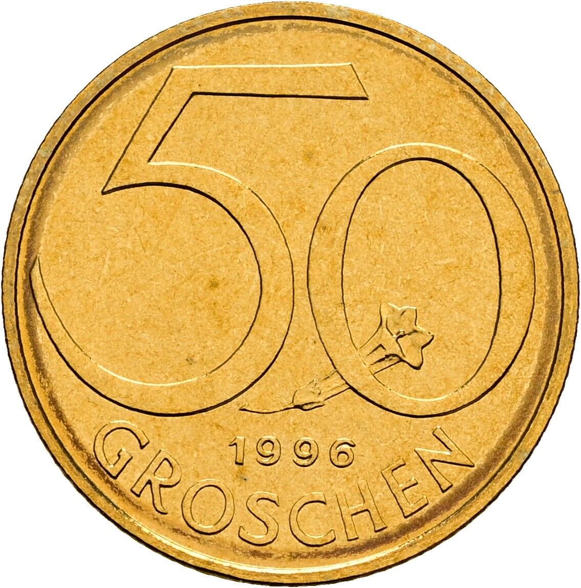 50 Groschen 1996 – Vorderseite