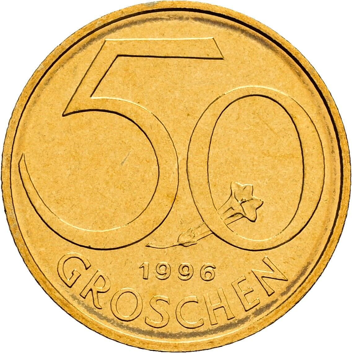 50 Groschen 1996 – Vorderseite