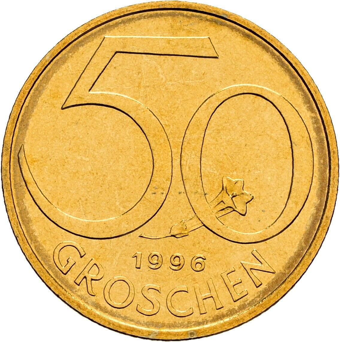 50 Groschen 1996 – Vorderseite