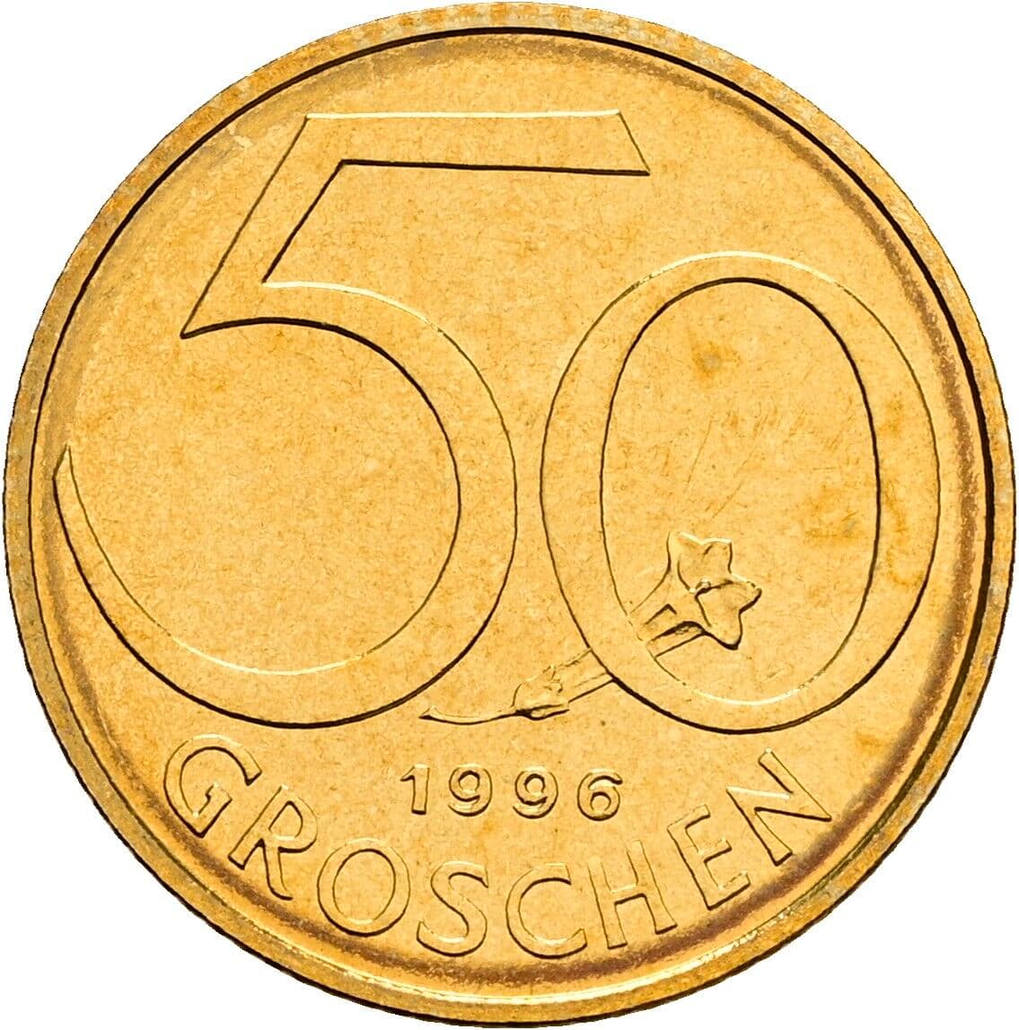 50 Groschen 1996 – Vorderseite