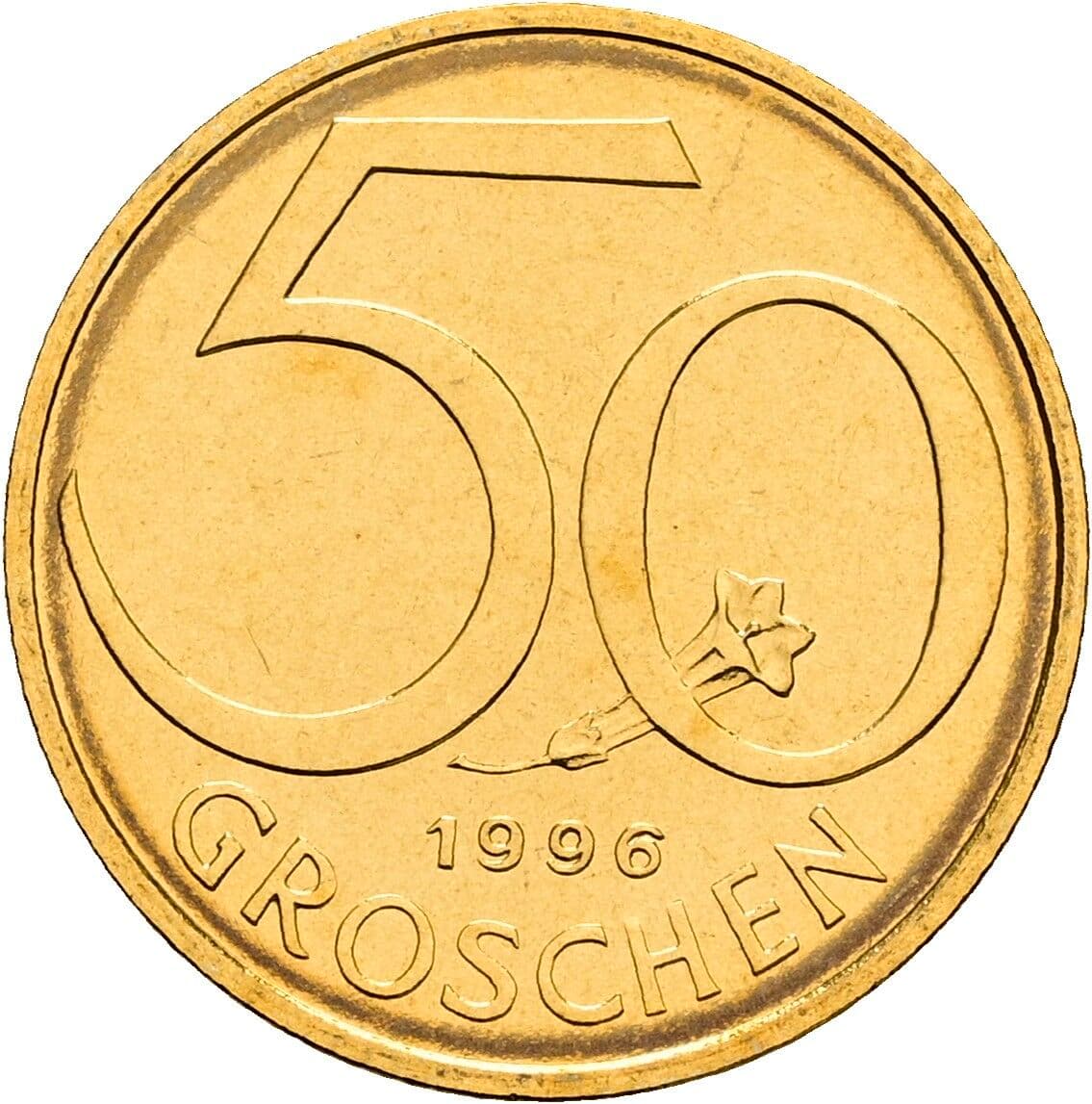 50 Groschen 1996 – Vorderseite