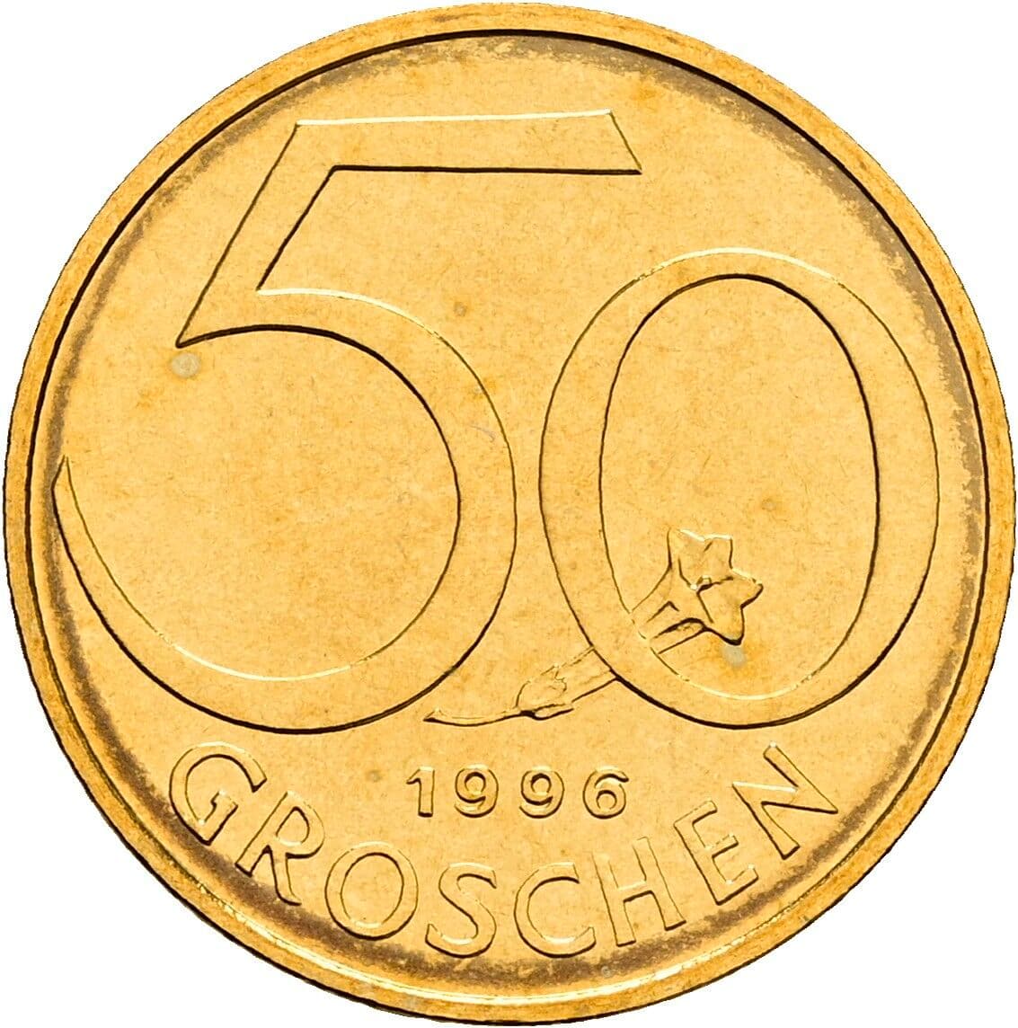 50 Groschen 1996 – Vorderseite