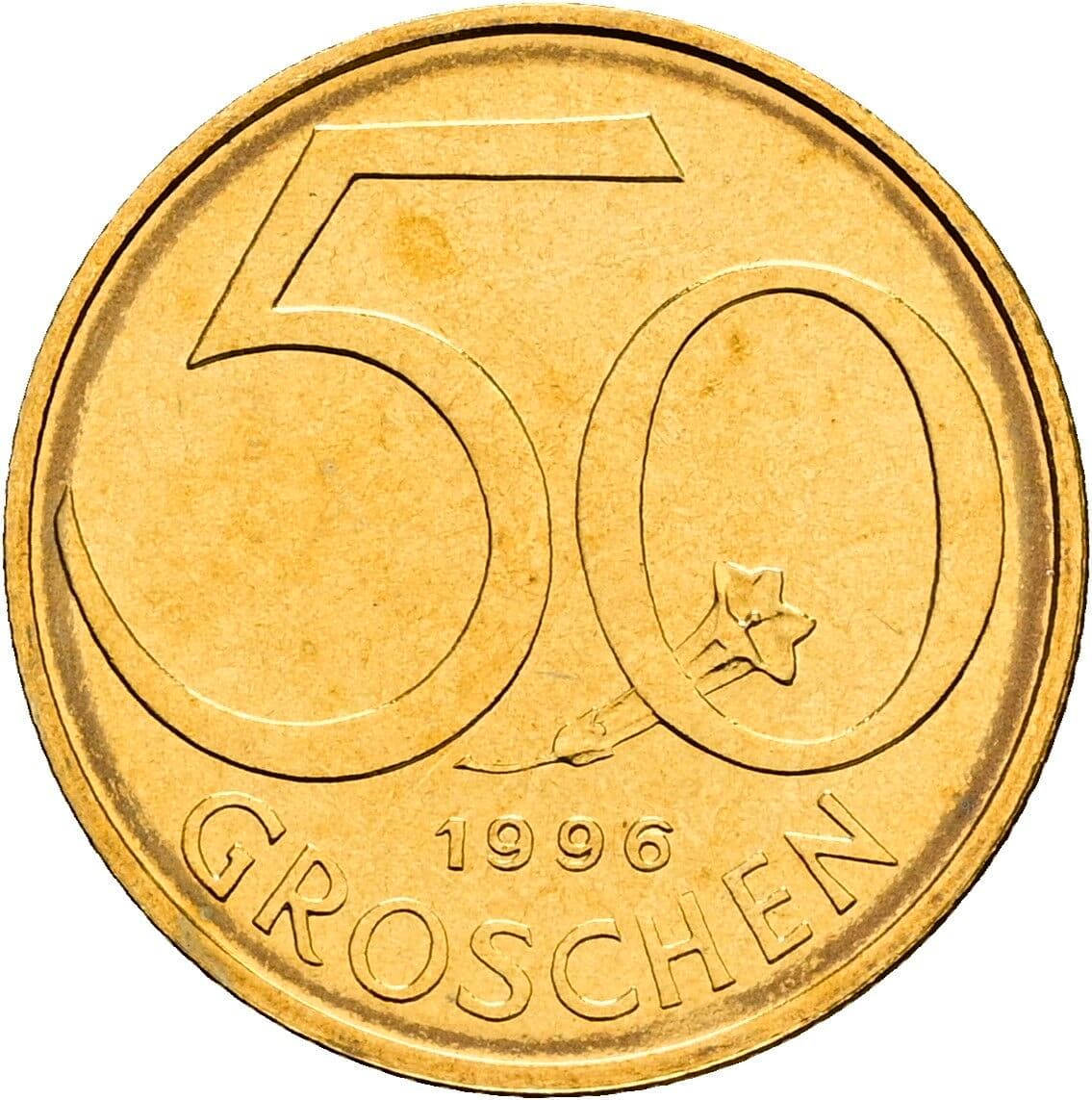 50 Groschen 1996 – Vorderseite