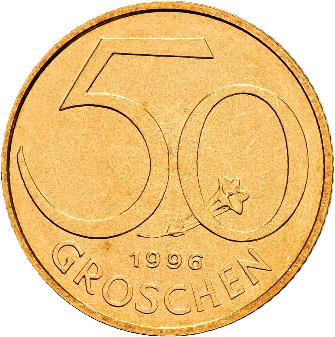 50 Groschen 1996 – Vorderseite