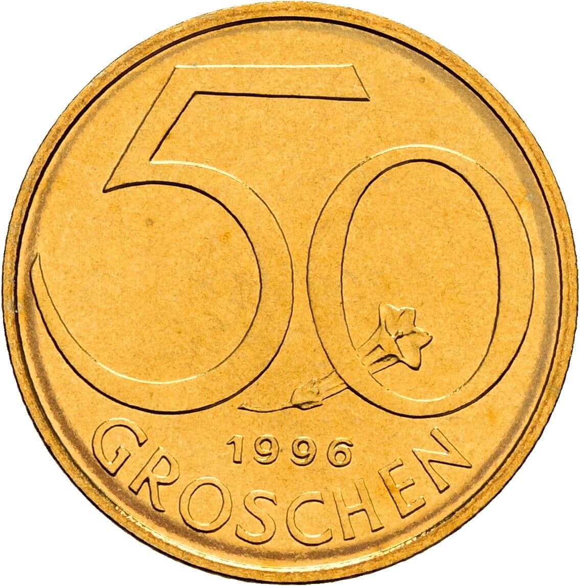 50 Groschen 1996 – Vorderseite