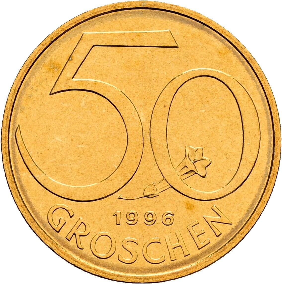 50 Groschen 1996 – Vorderseite