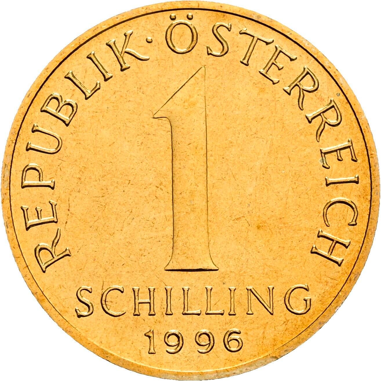 1 Schilling 1996 – Vorderseite