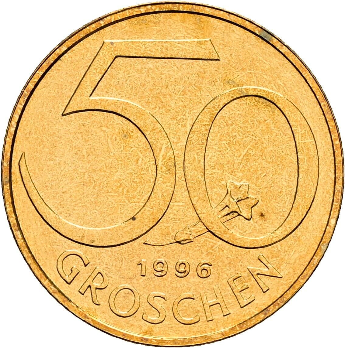 50 Groschen 1996 – Vorderseite