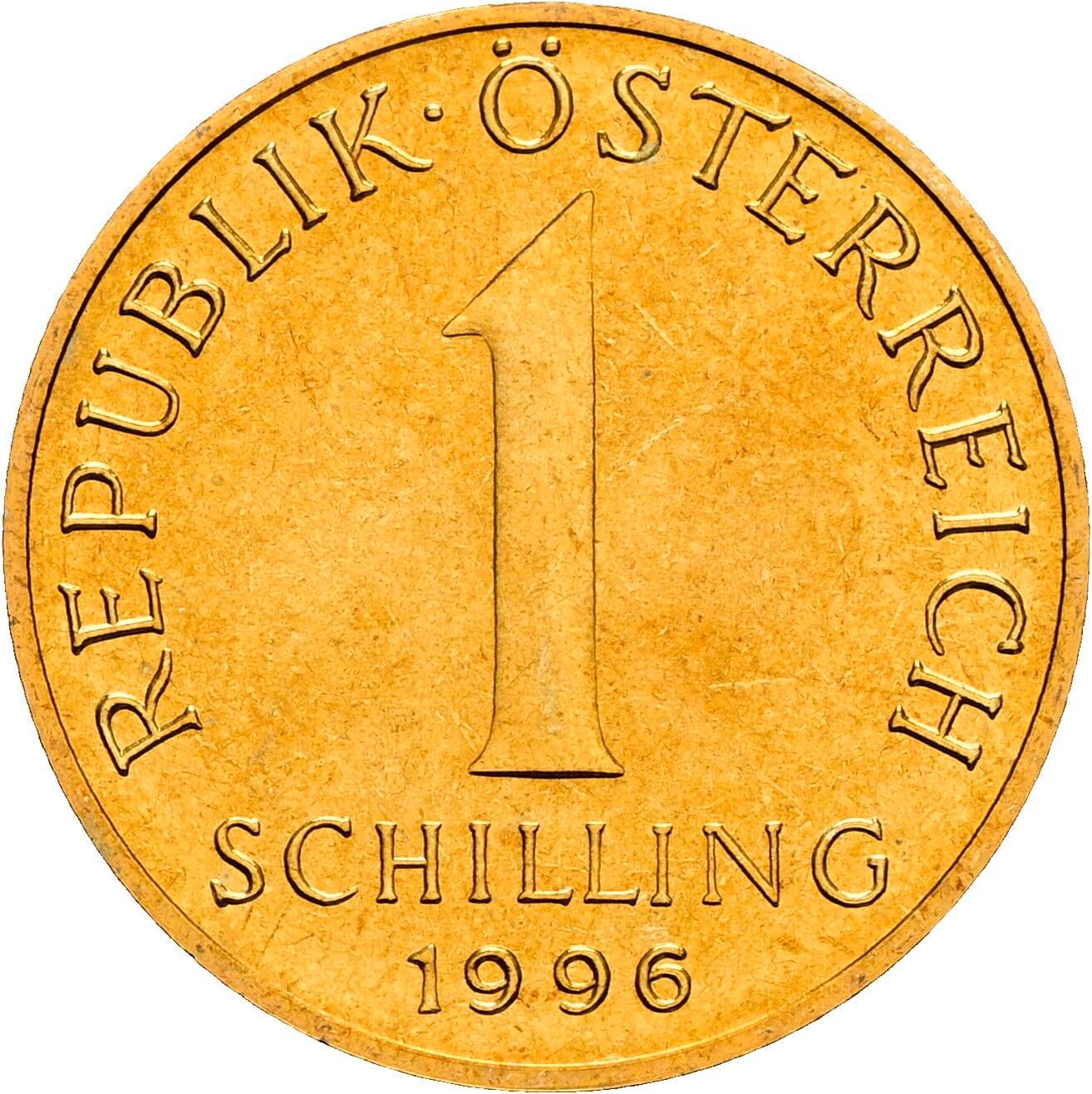 1 Schilling 1996 – Vorderseite