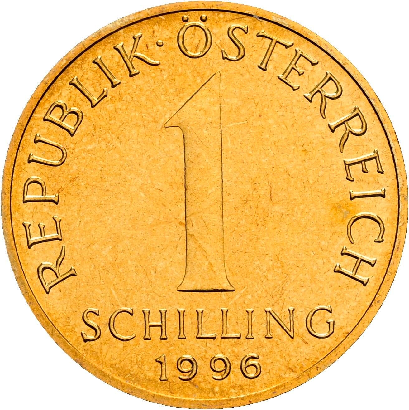 1 Schilling 1996 – Vorderseite