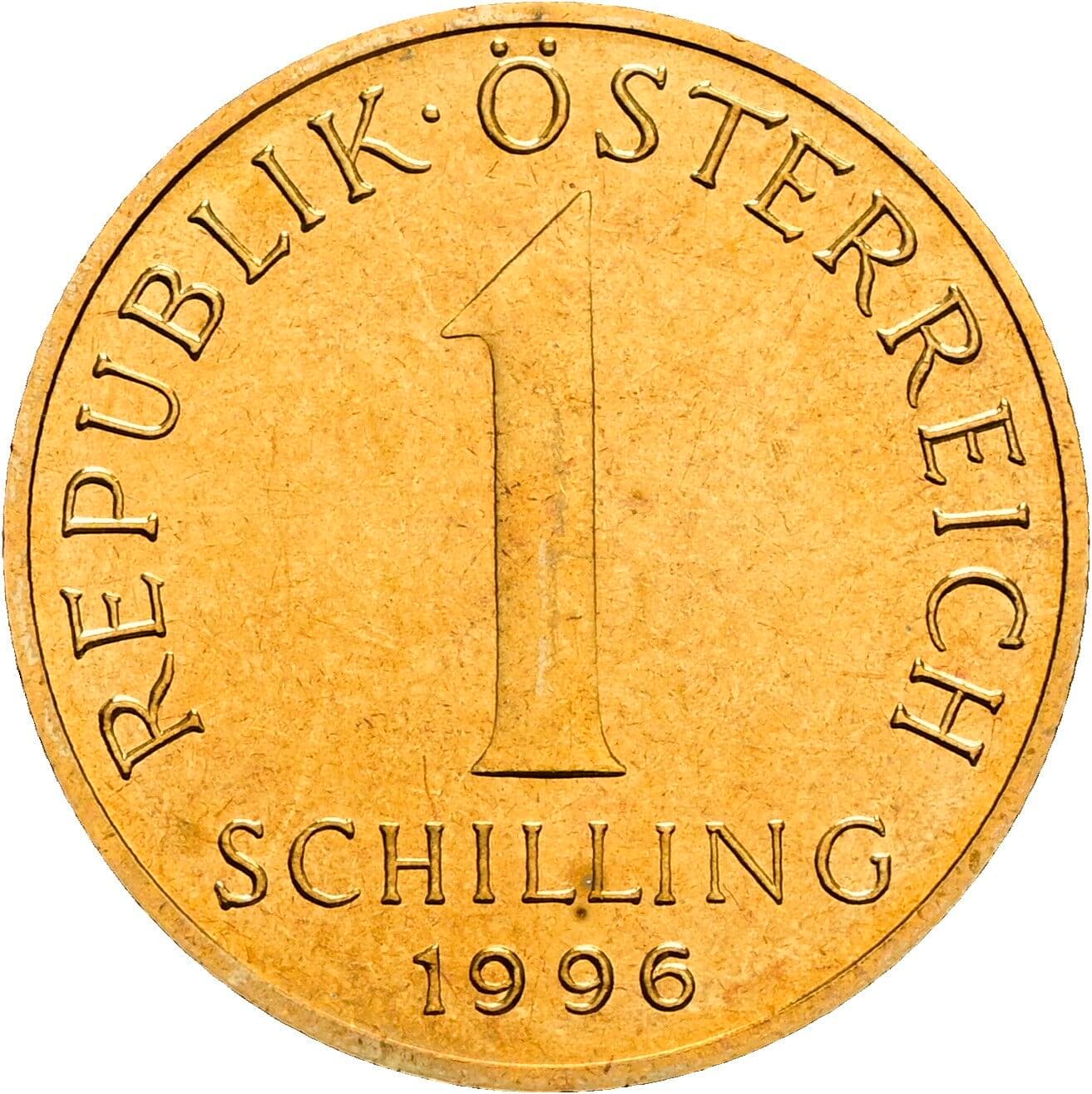 1 Schilling 1996 – Vorderseite