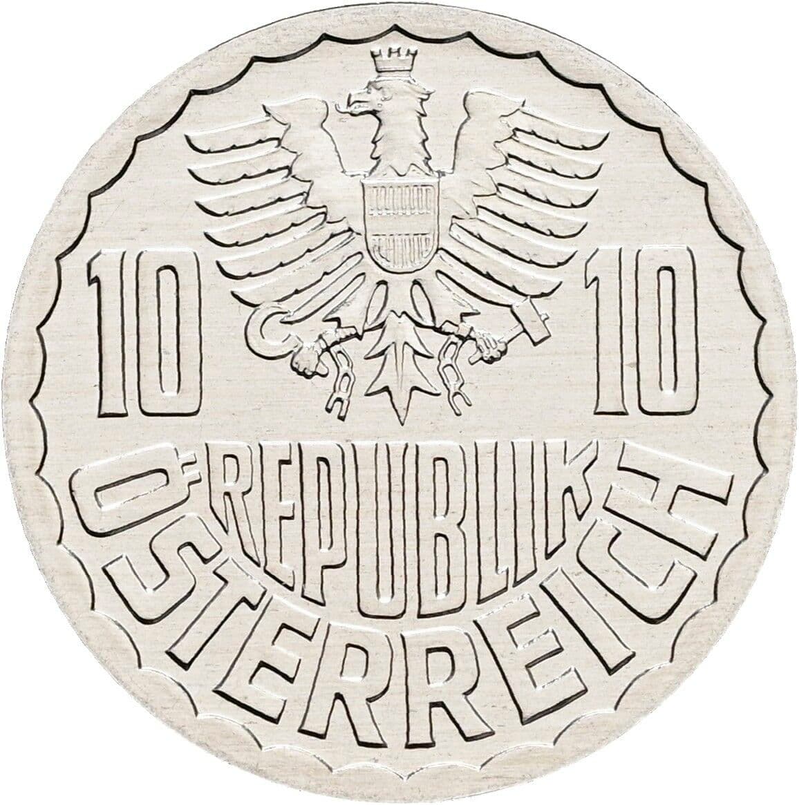 10 Groschen 1996 – Rückseite