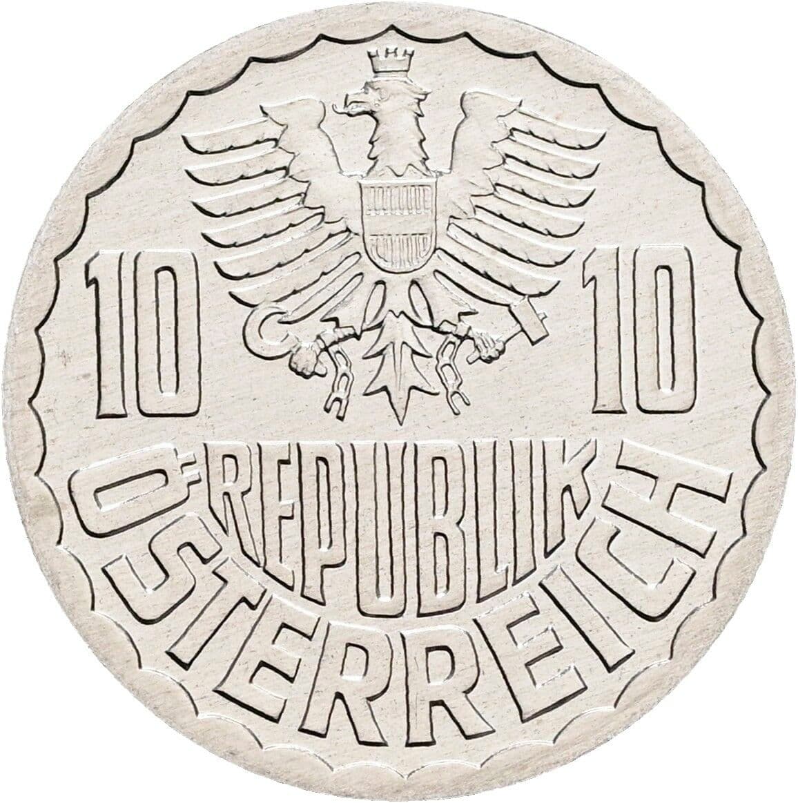 10 Groschen 1996 – Rückseite