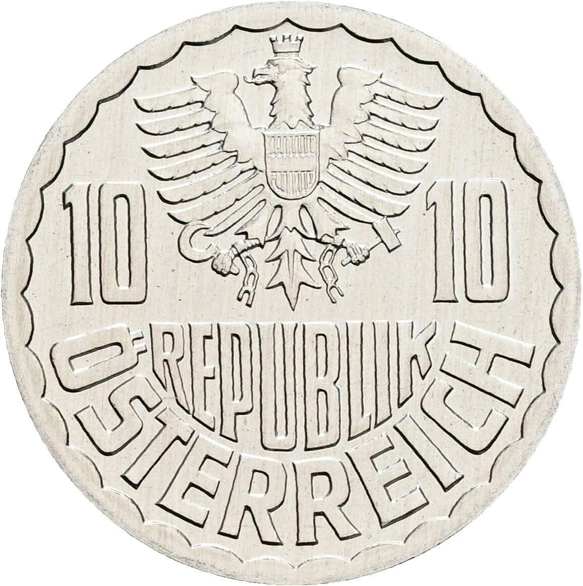 10 Groschen 1996 – Rückseite