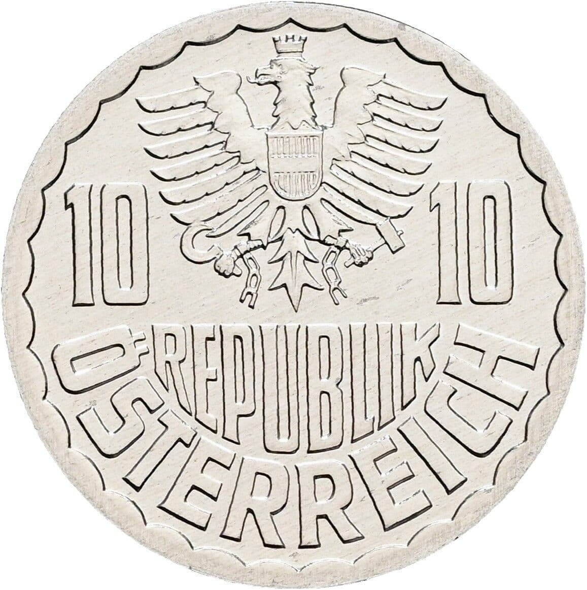 10 Groschen 1996 – Rückseite