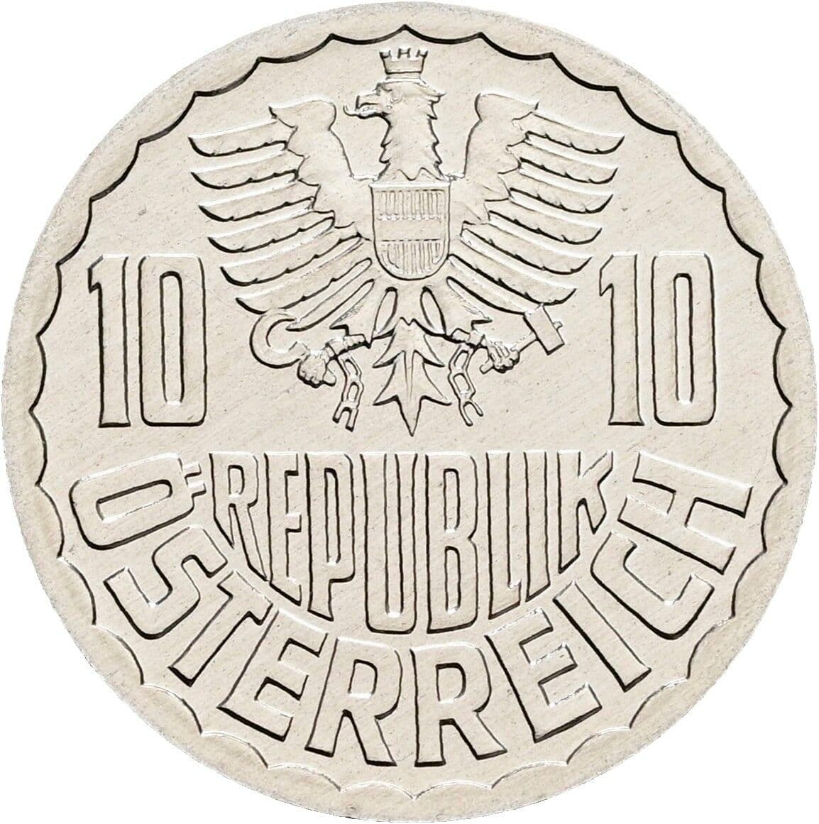 10 Groschen 1996 – Rückseite