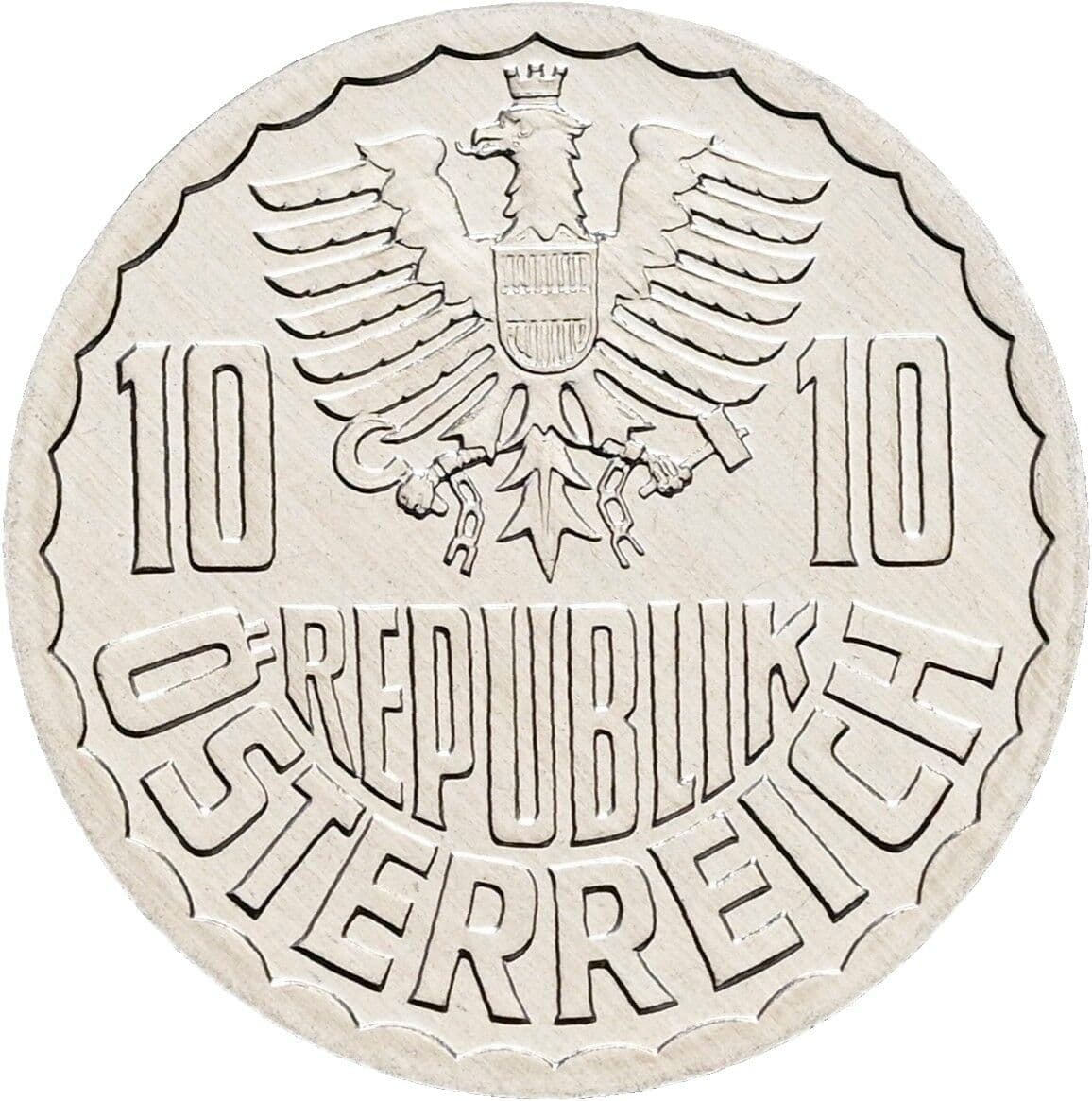 10 Groschen 1996 – Rückseite