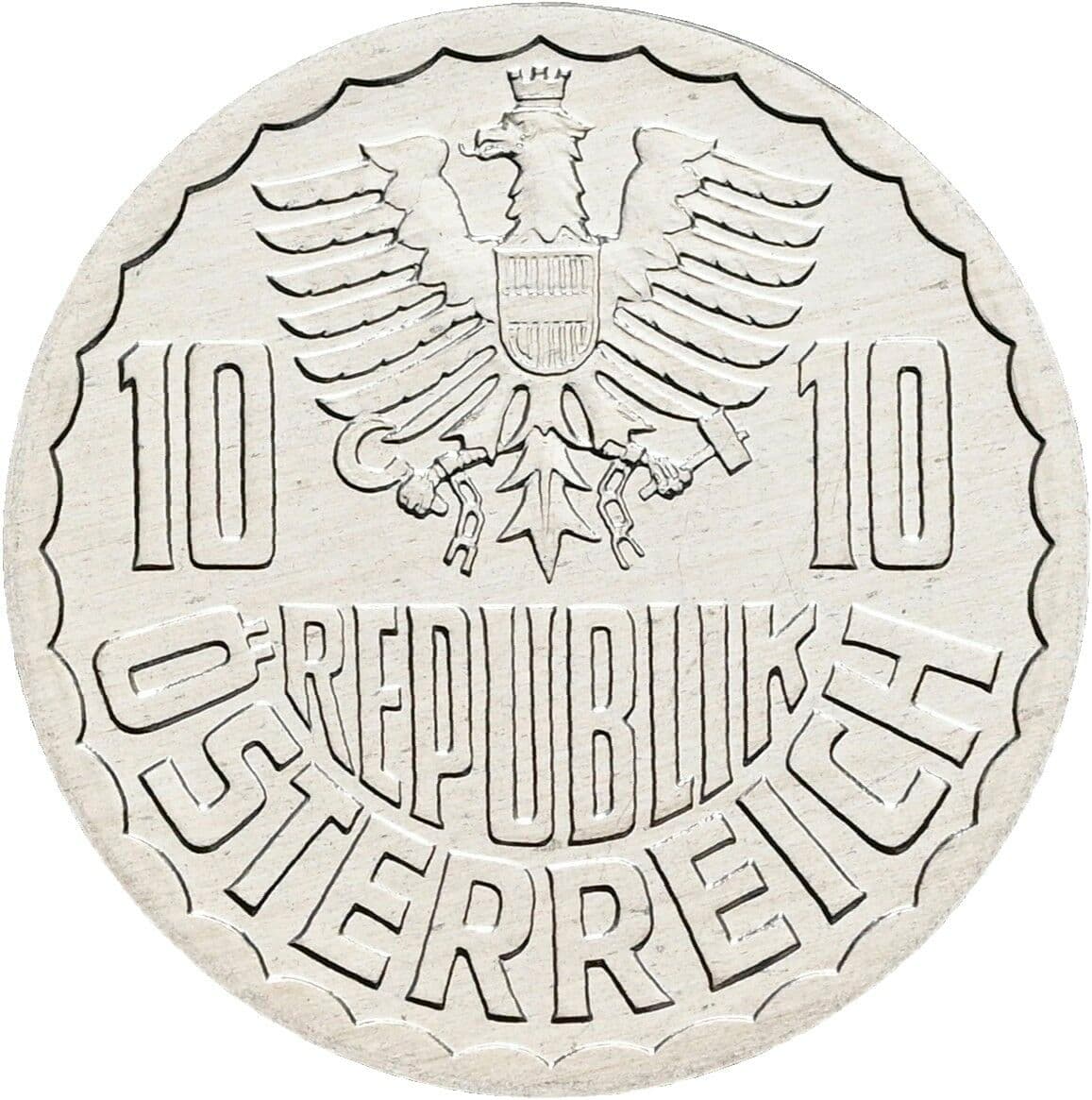 10 Groschen 1996 – Rückseite