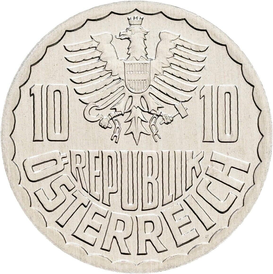 10 Groschen 1996 – Rückseite