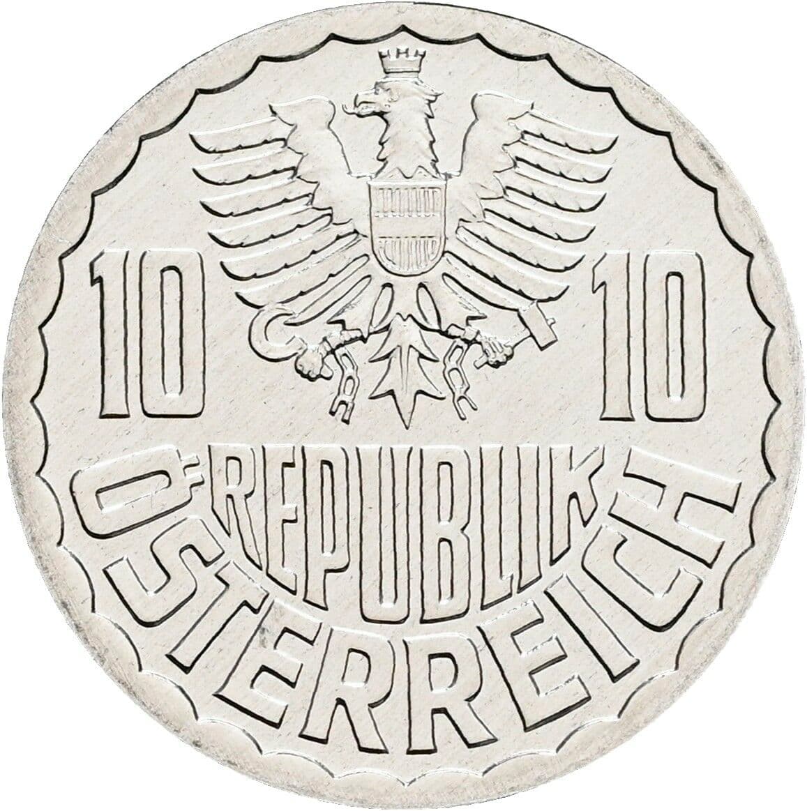 10 Groschen 1996 – Rückseite