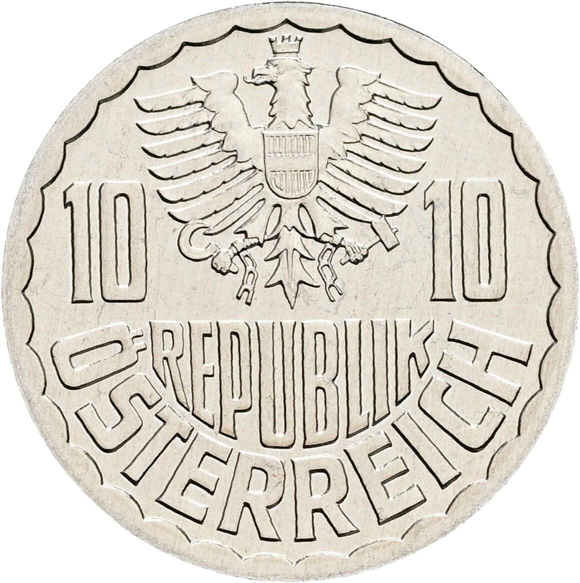 10 Groschen 1996 – Rückseite