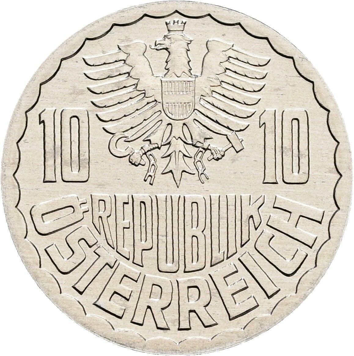 10 Groschen 1996 – Rückseite