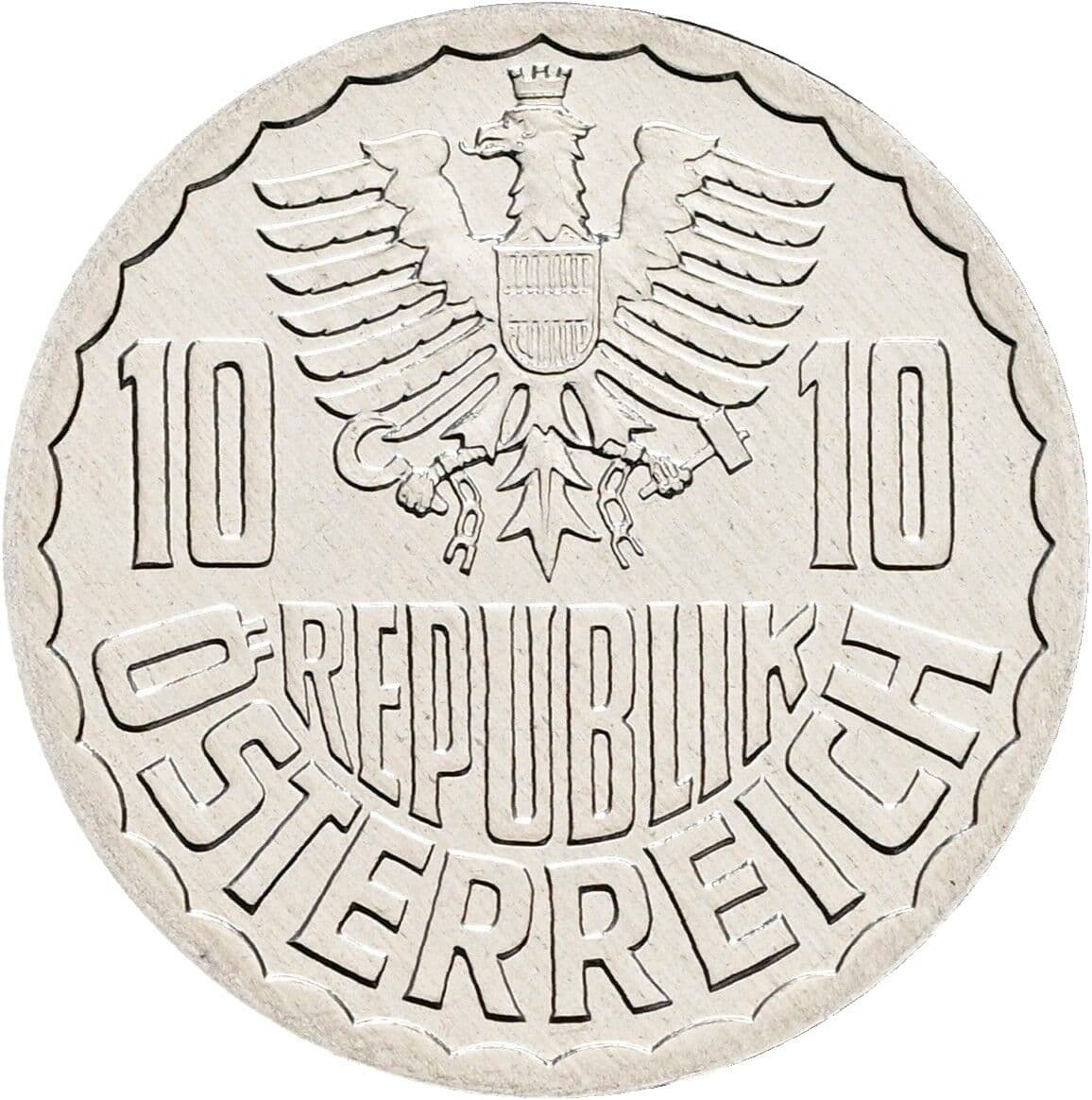 10 Groschen 1996 – Rückseite