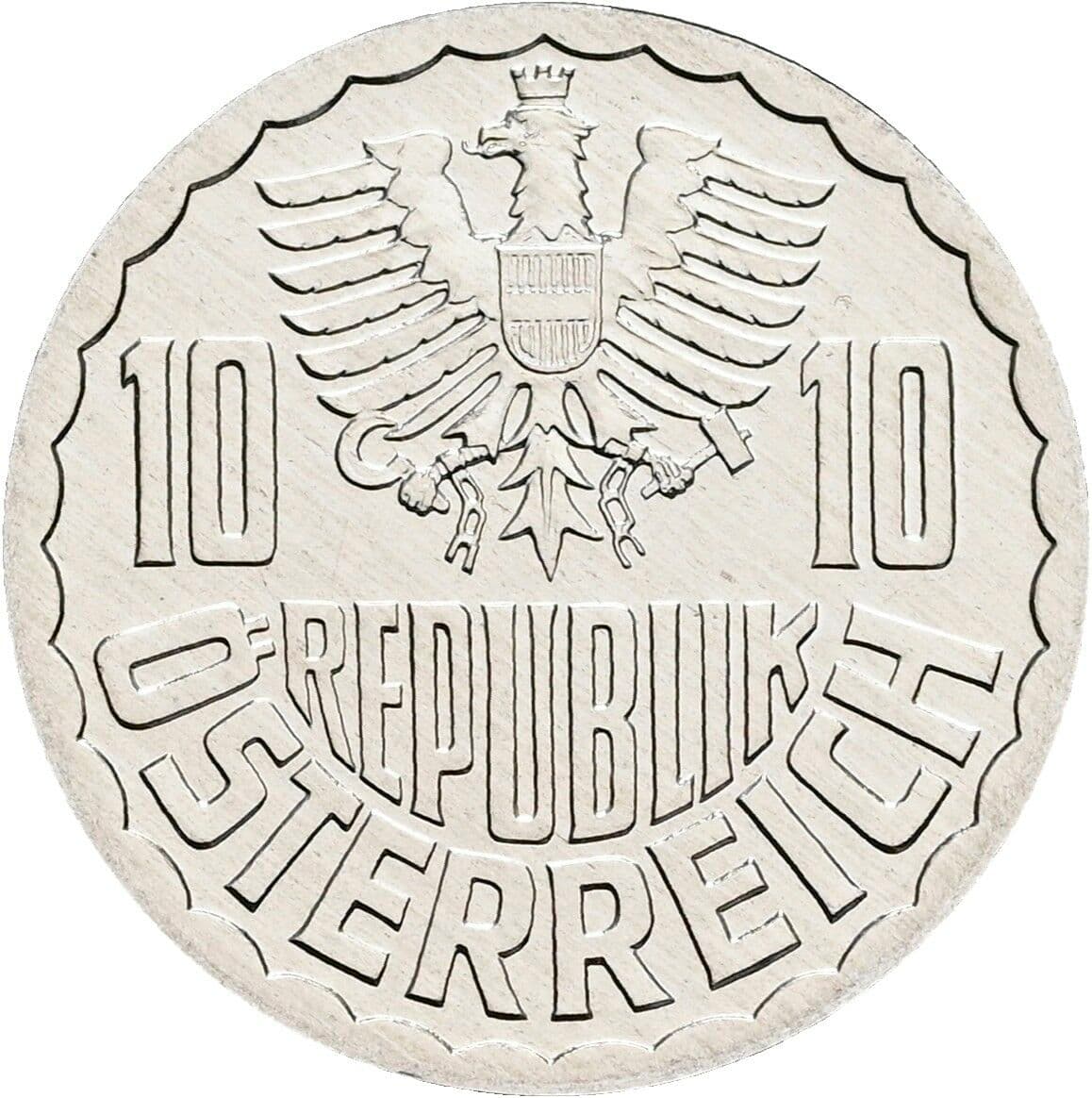 10 Groschen 1996 – Rückseite