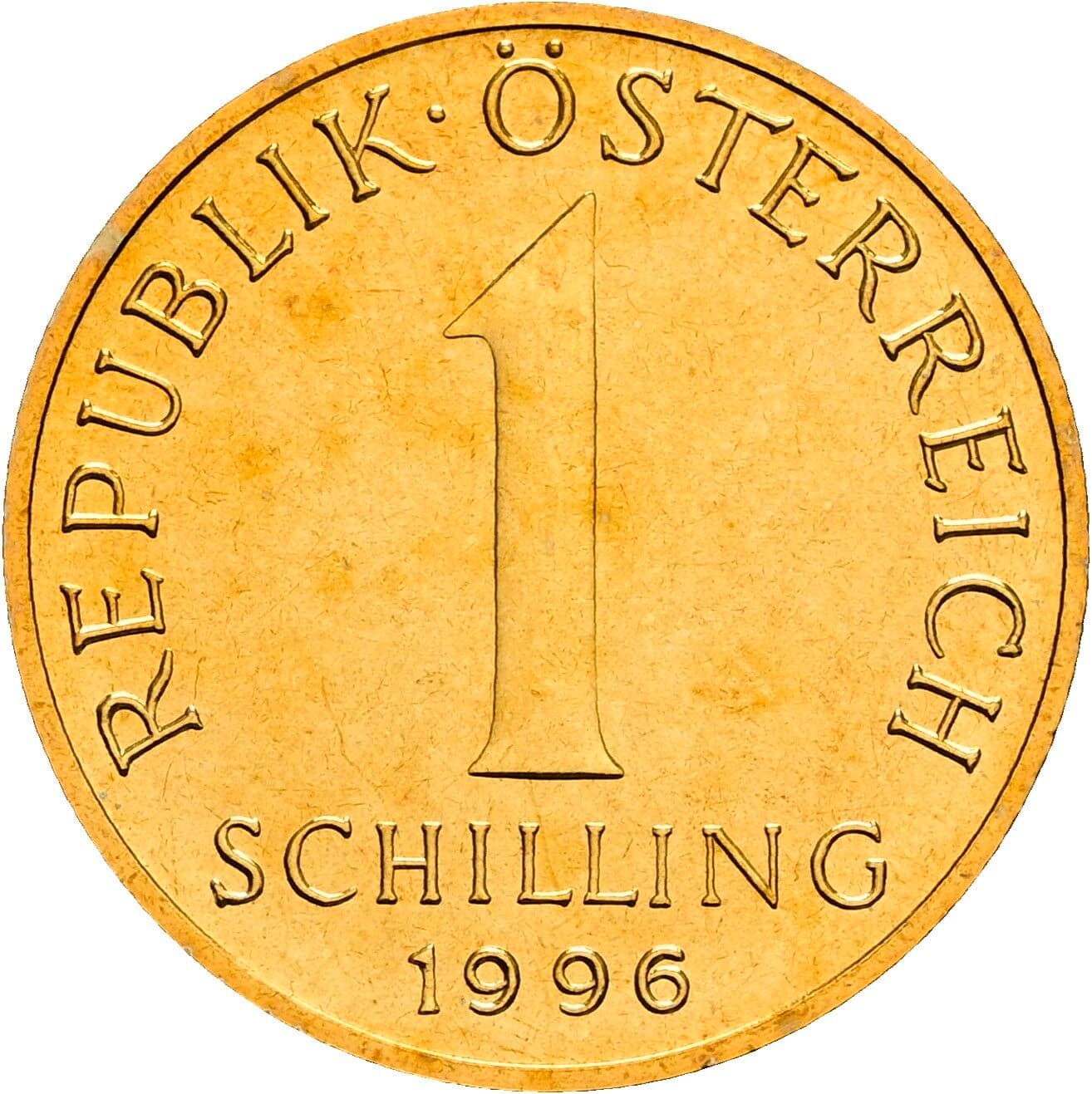 1 Schilling 1996 – Vorderseite