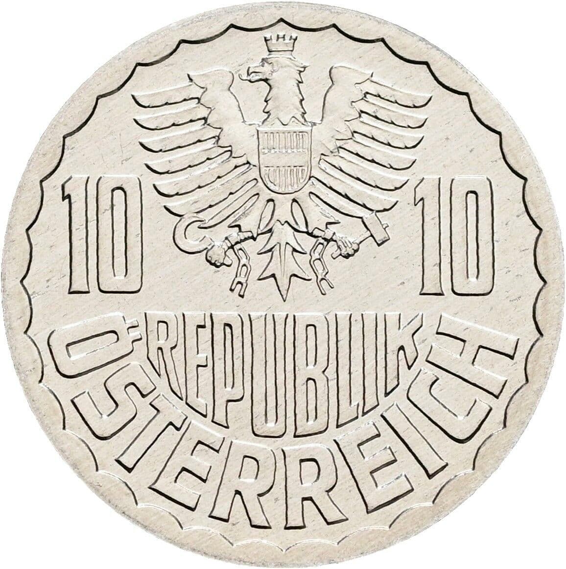 10 Groschen 1996 – Rückseite