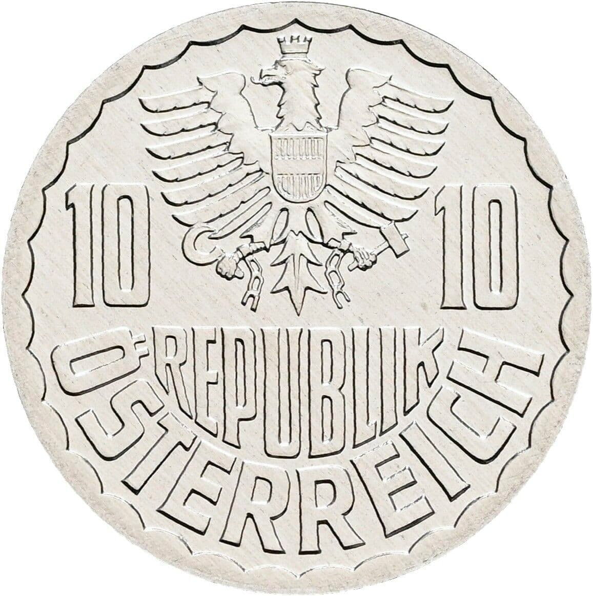 10 Groschen 1996 – Rückseite