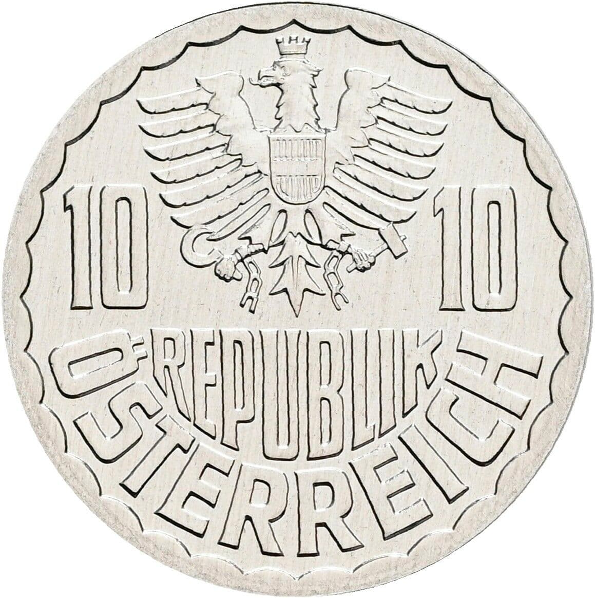 10 Groschen 1996 – Rückseite