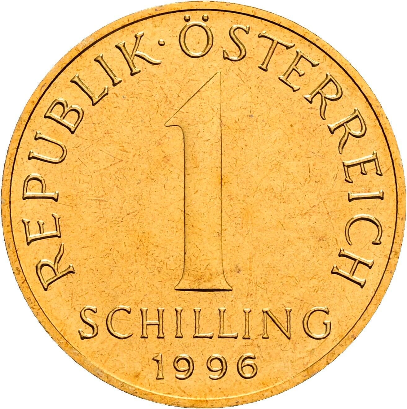 1 Schilling 1996 – Vorderseite