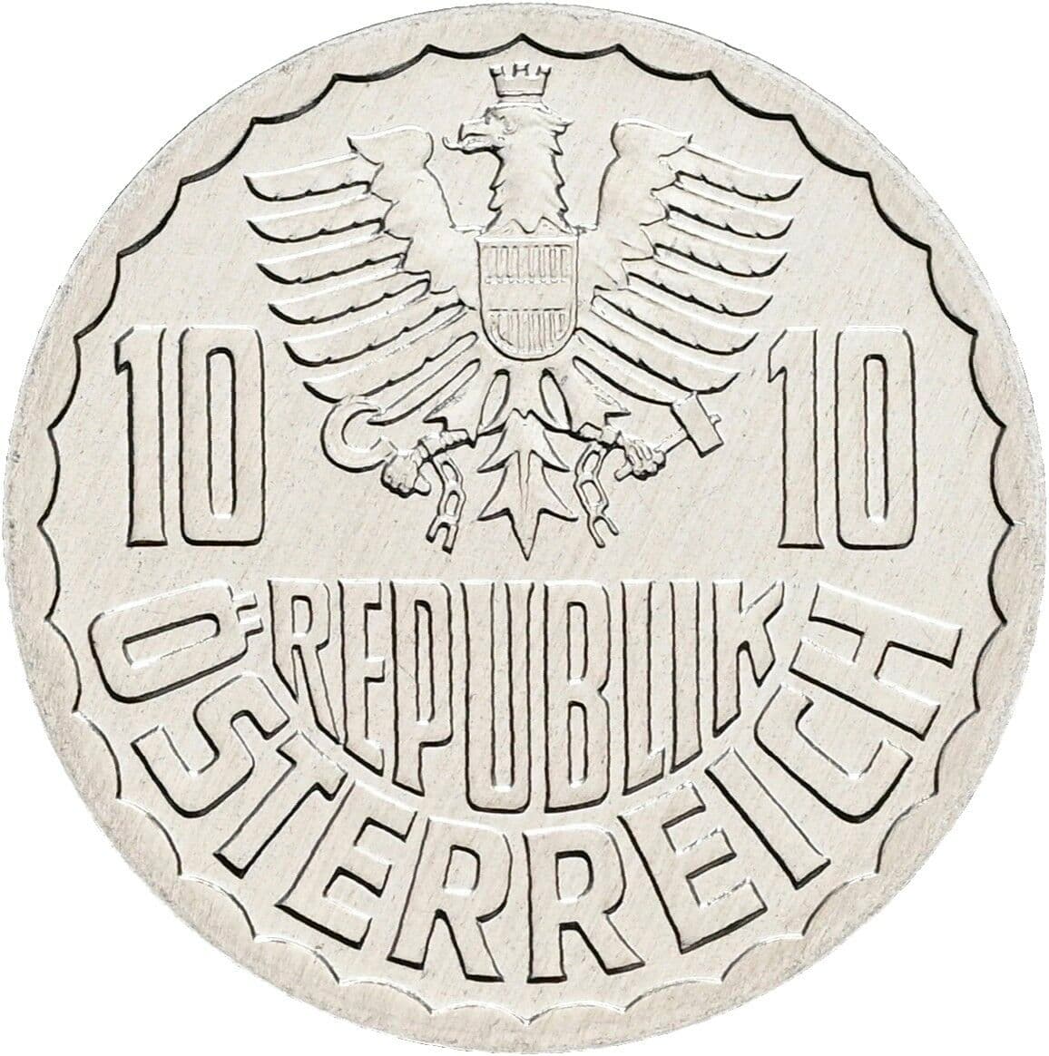 10 Groschen 1996 – Rückseite