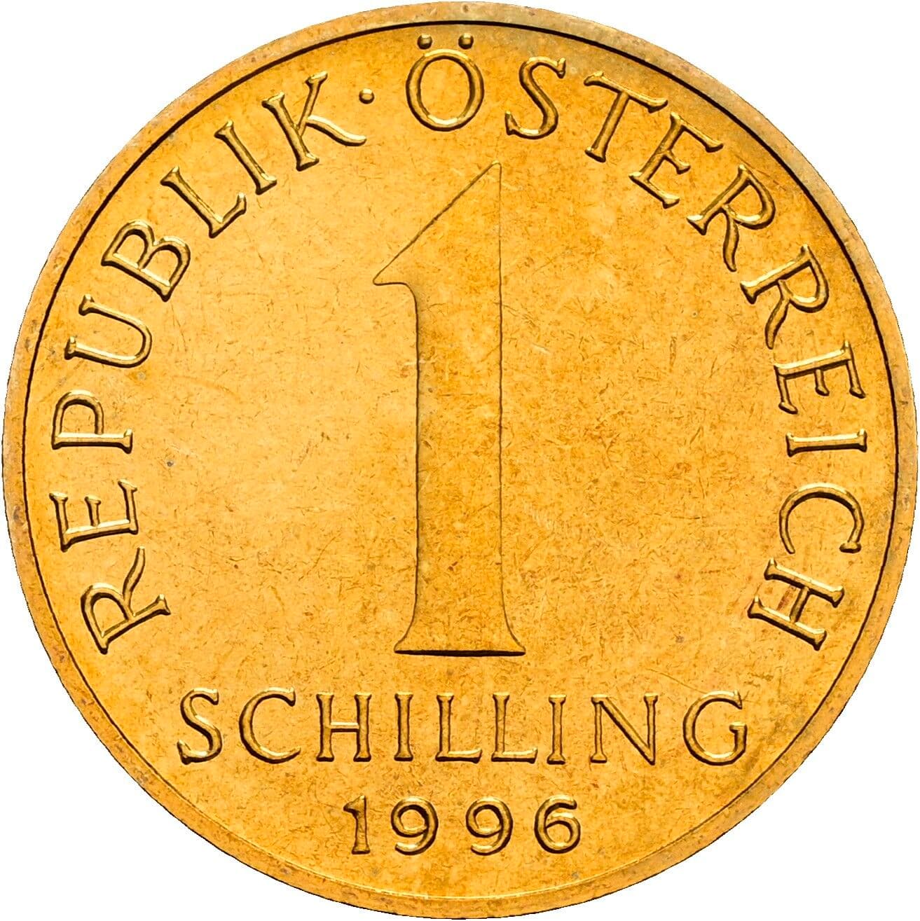 1 Schilling 1996 – Vorderseite