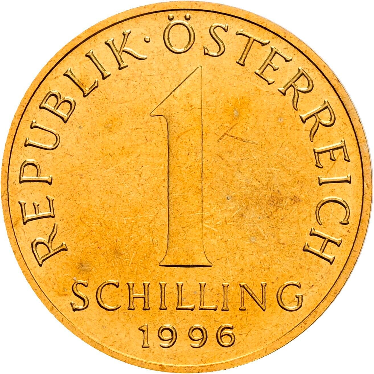 1 Schilling 1996 – Vorderseite